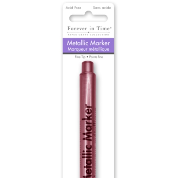 Rose Platinum Metallic Permanent Marker 1.2 mm, 0.05" Fine Point - Picture 2 of 4